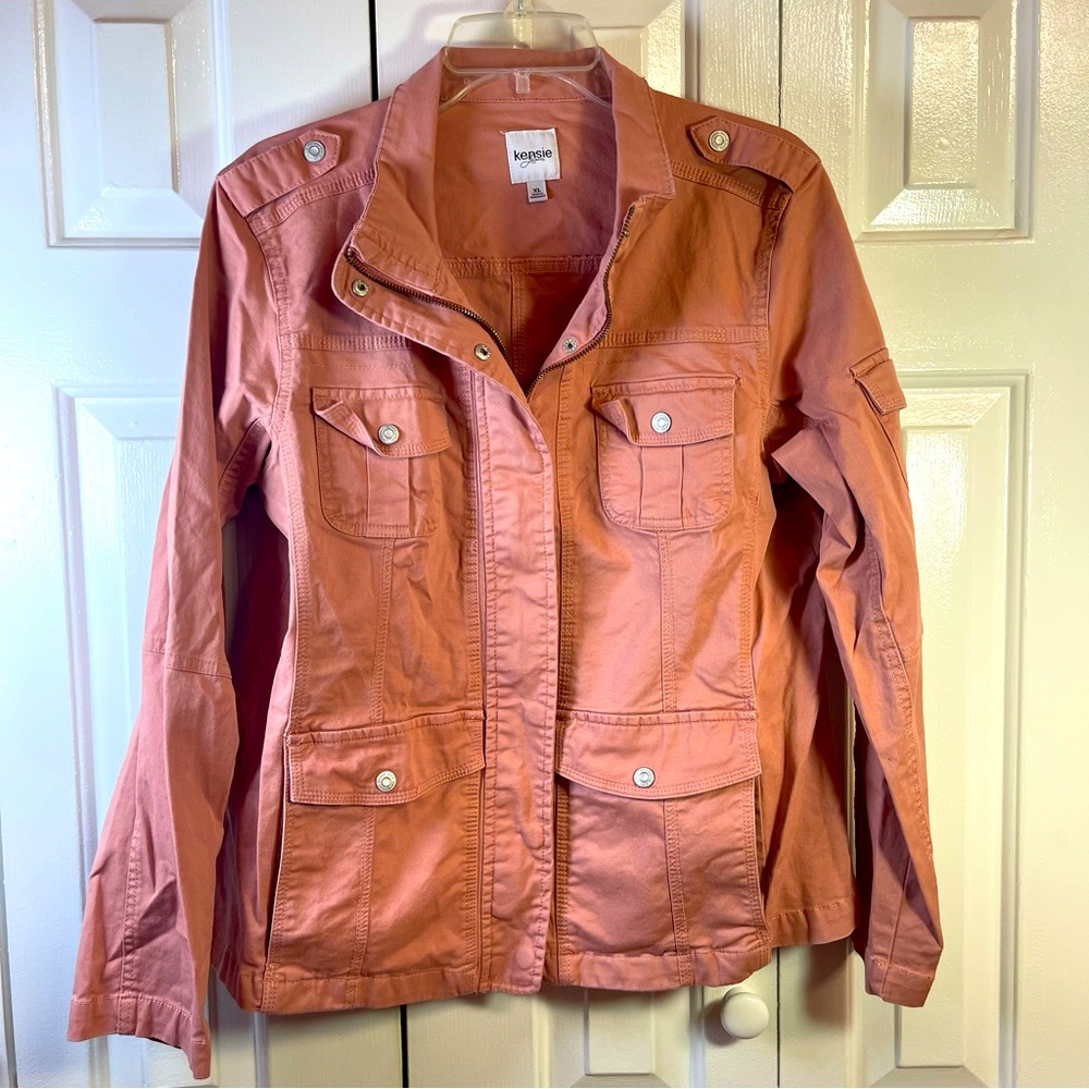 Kenzie rose‎ colored coat Size:XL M4